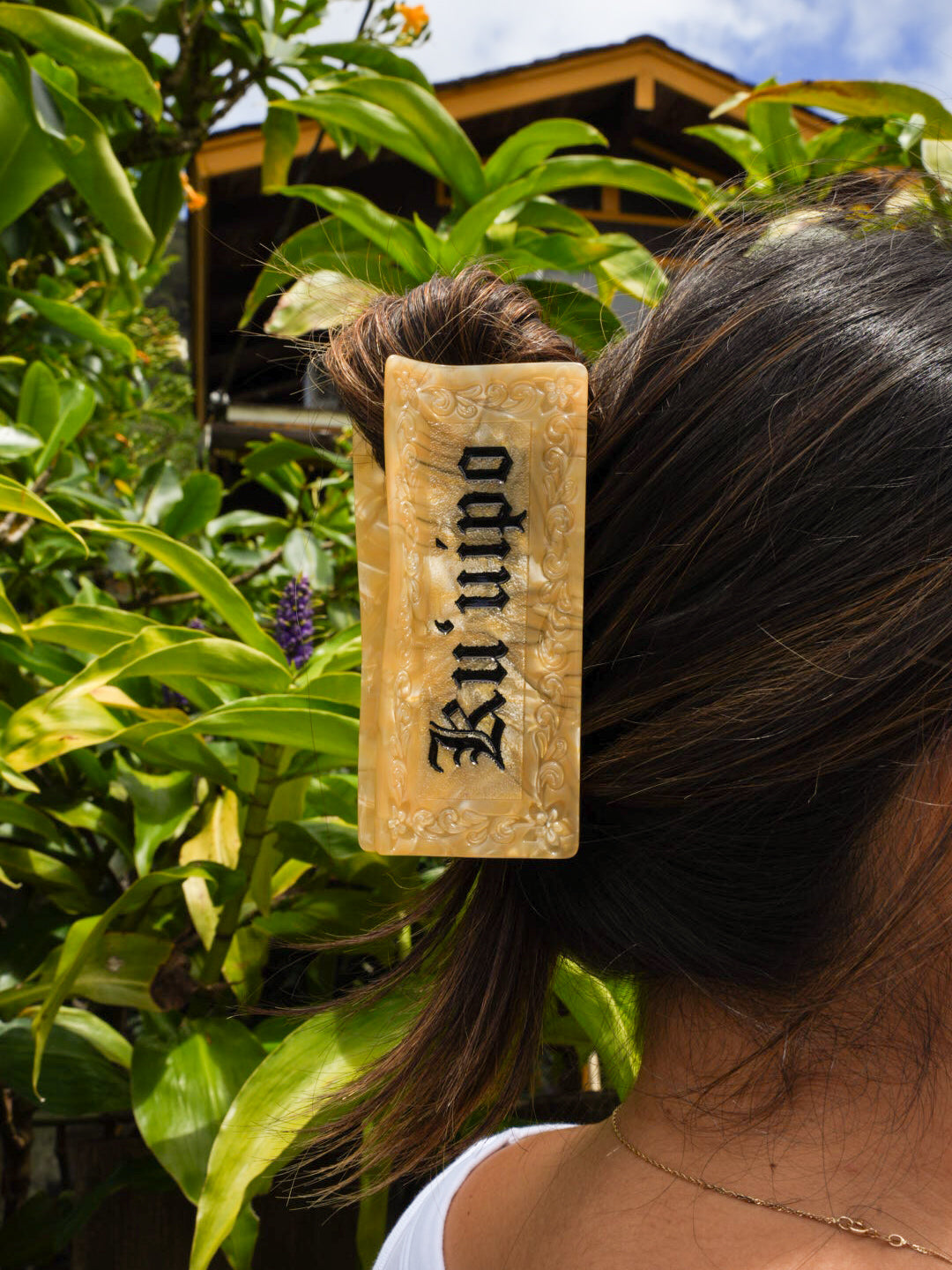 Gold Plate Hair Clip